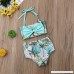 Mericiny 2019 Kids Girls Bikini Set High Waist Bow Printed Swimwear Swimsuit Bathing Suit Beachwear Blue B07QB6FDP8